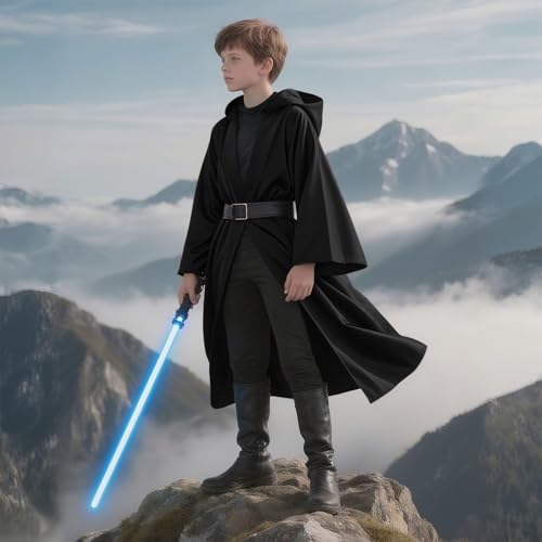 Kids Knight Robe Hooded Cloak for Boys – Prebene Halloween Costume Ages 3-14