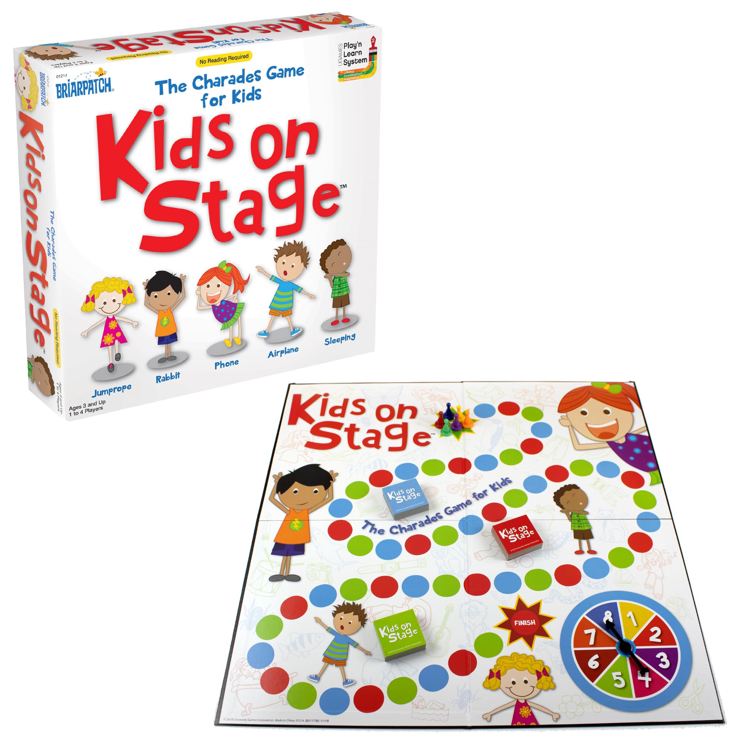 Kids on Stage Charades Game – No Reading Required for Ages 3+
