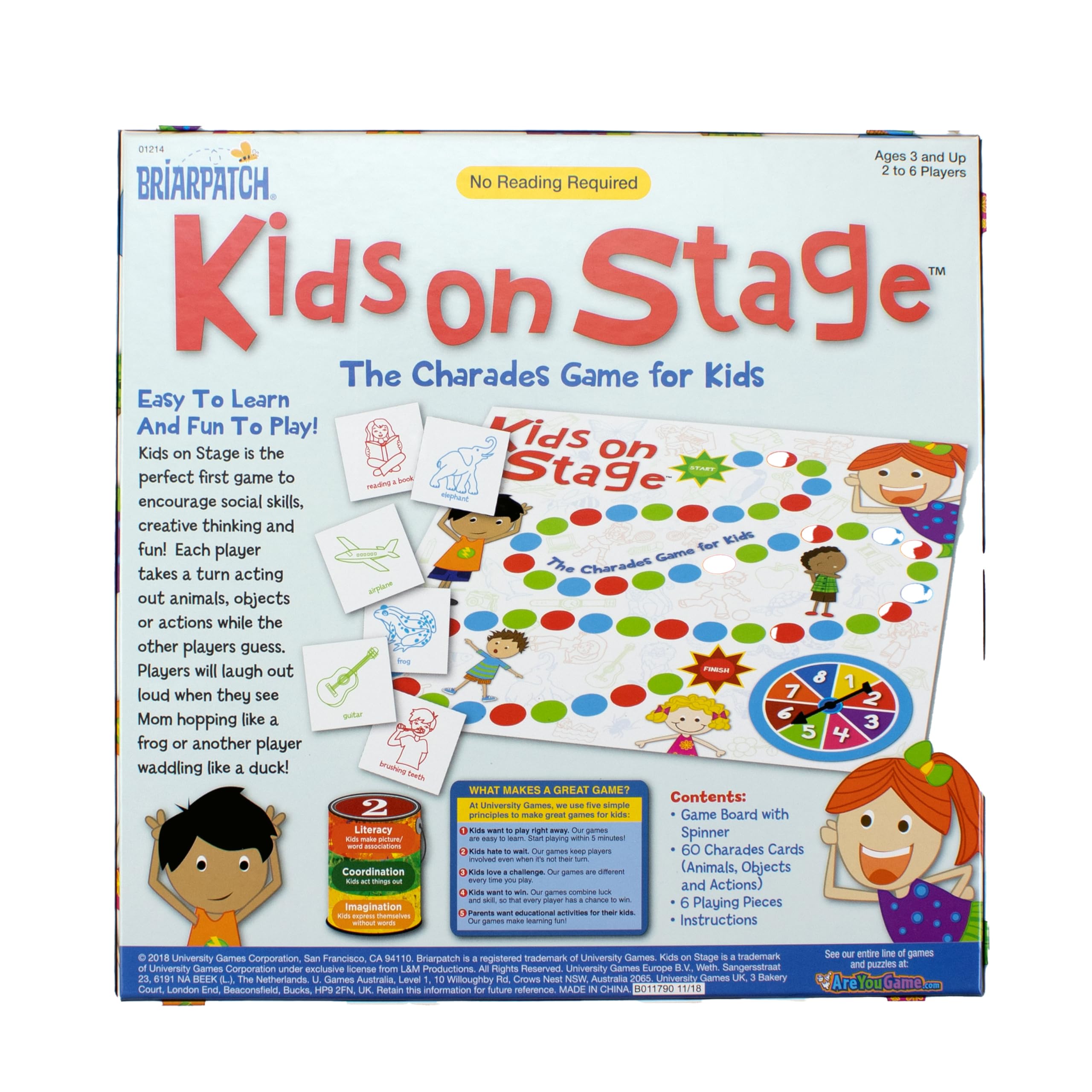 Kids on Stage Charades Game – No Reading Required for Ages 3+
