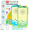 Kids Walkie Talkies - Dinosaur Design 2-Way Radios for Toddlers, Rechargeable, Long Range, Easy Push-to-Talk for Outdoor Play