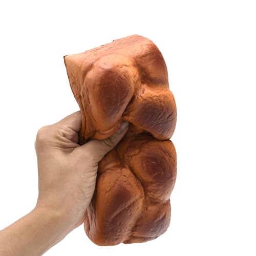 Kiibru 7.9-Inch Squishy English Bread Toy - Slow Rising Chocolate Scented PU Foam
