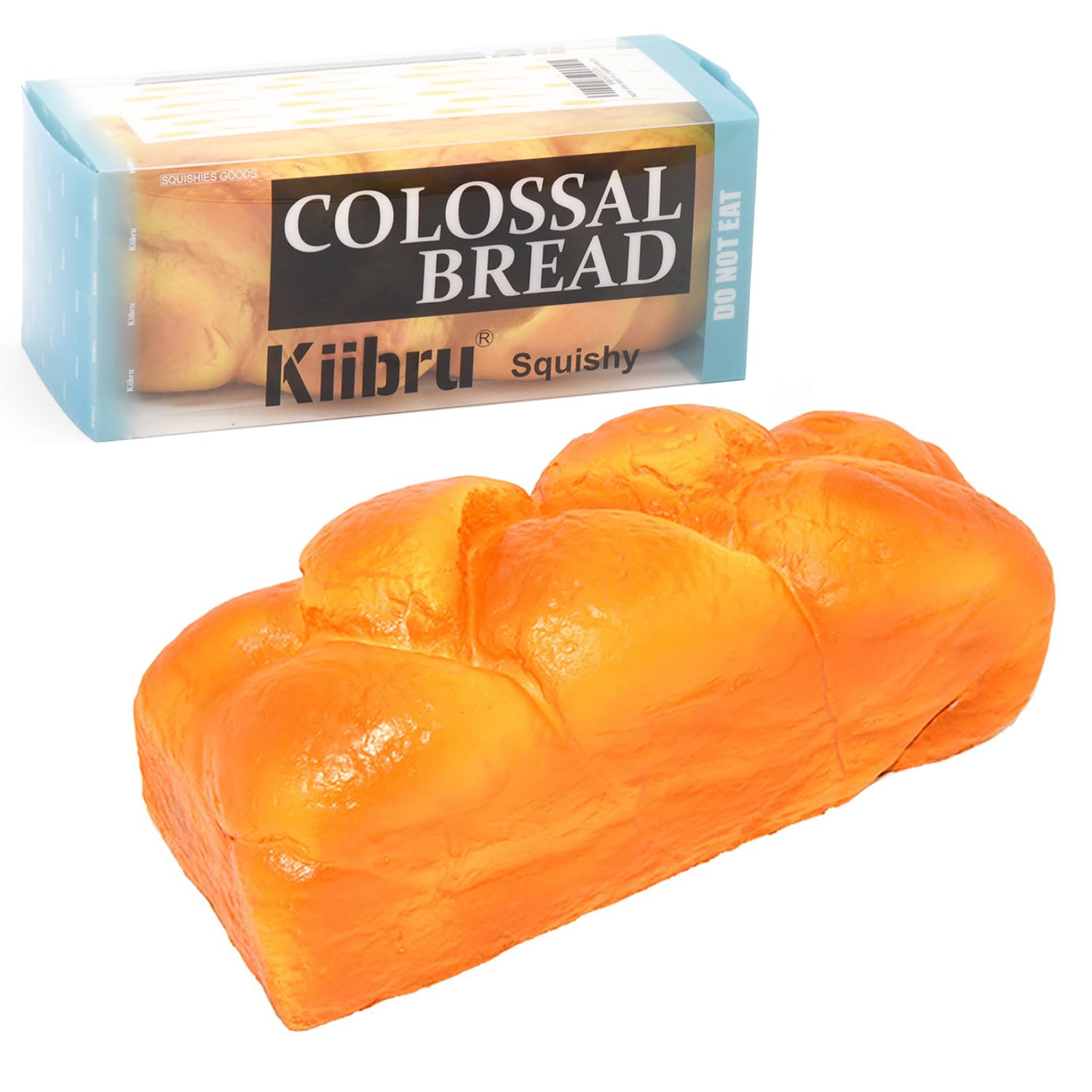 Kiibru Colossal Slow Rising Bread Squishy 7.9" Mint Scented PU Foam Stress Relief Toy