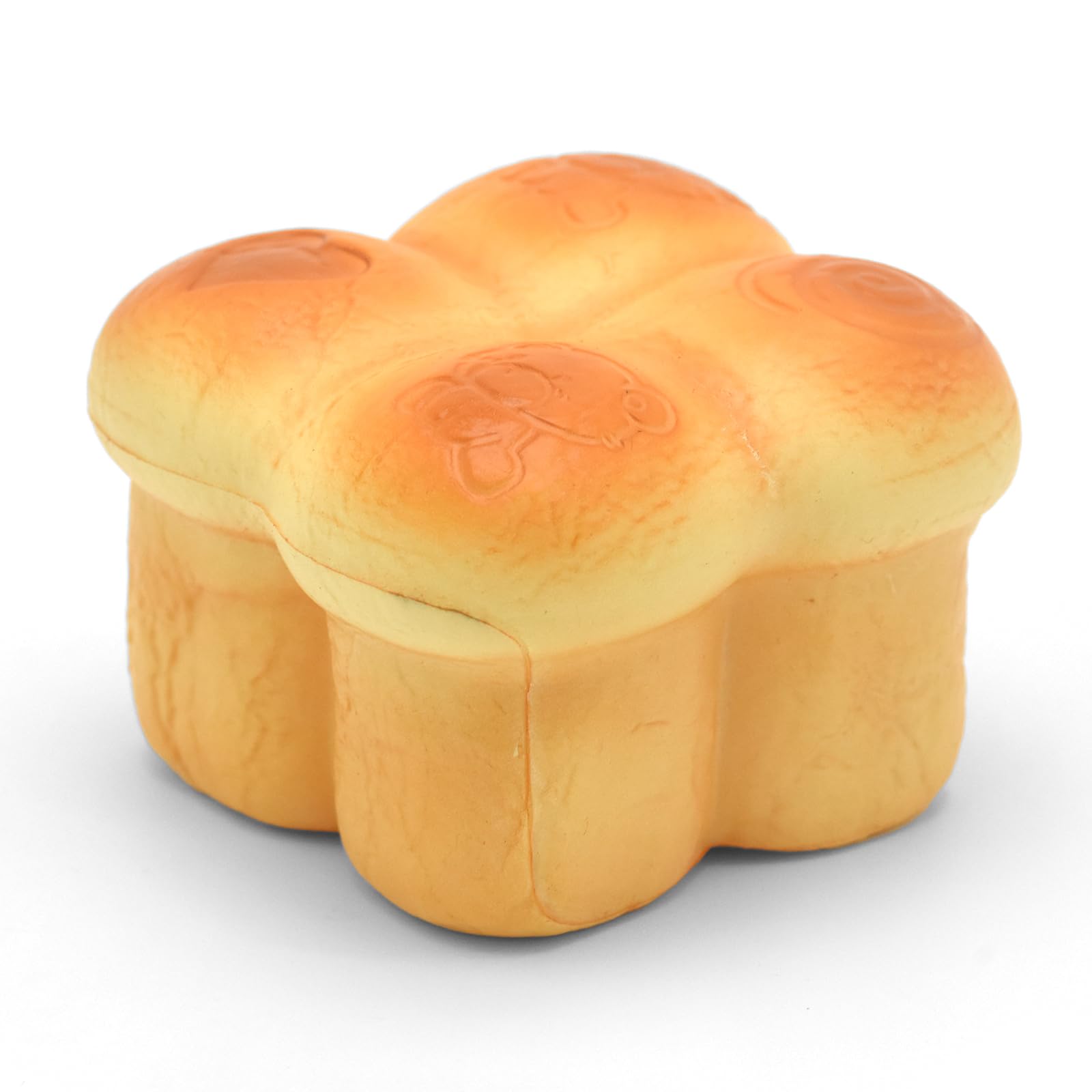 Kiibru Petals Jumbo Bread Squishy: Slow Rising Wheat Scented Stress Toy, 4.7 Inch