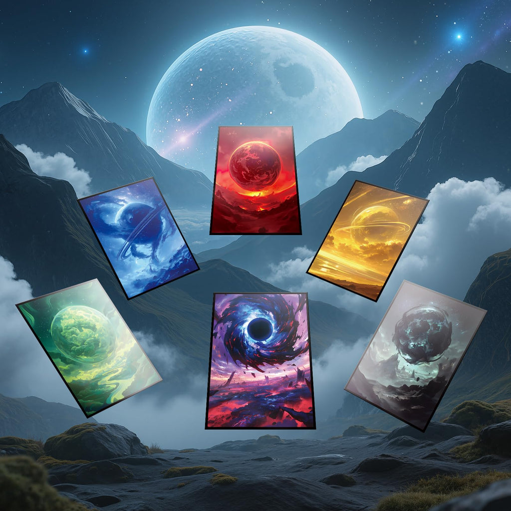 Kiiransr Forest Planet Matte Card Sleeves – 100 Standard Size Ultra Clear Sleeves for MTG & TCG