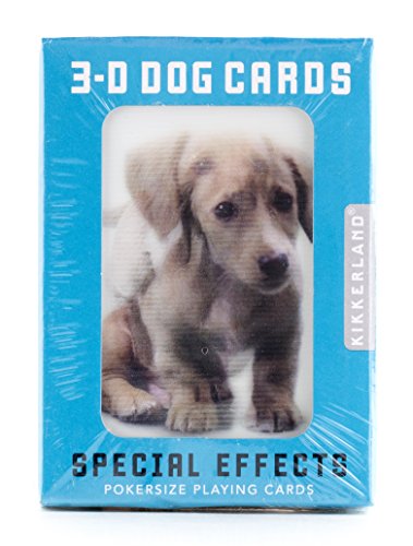 Kikkerland Lenticular Dog Playing Cards – 52 Breeds & 2 Cat Jokers