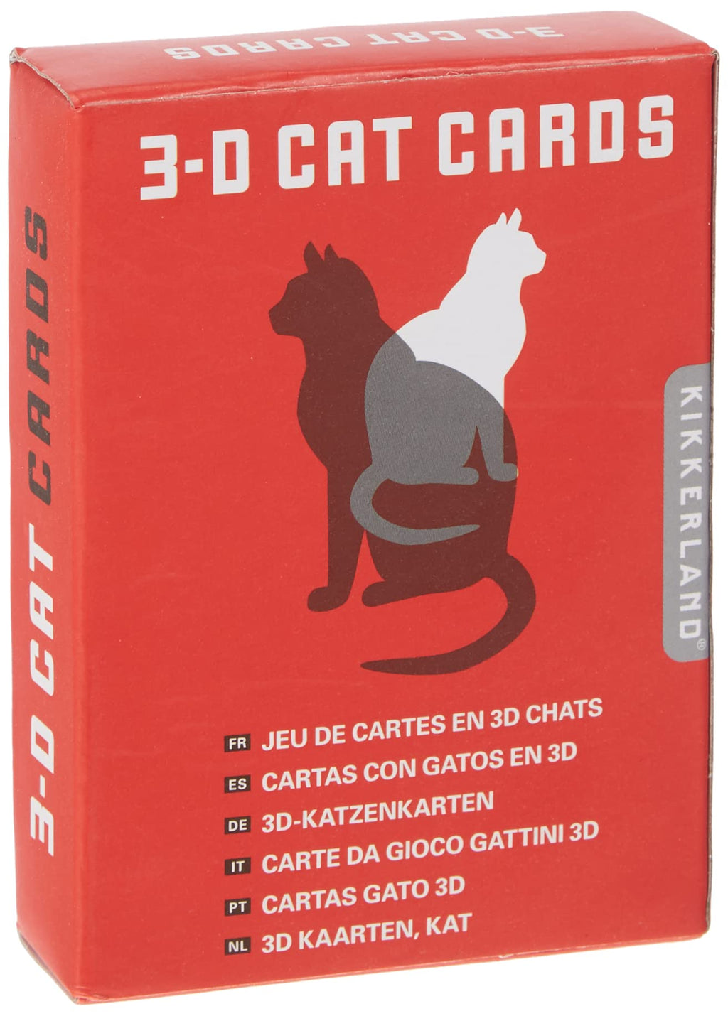 Kikkerland Lenticular Playing Cards – 52 Unique Cat Images & 2 Dog Jokers