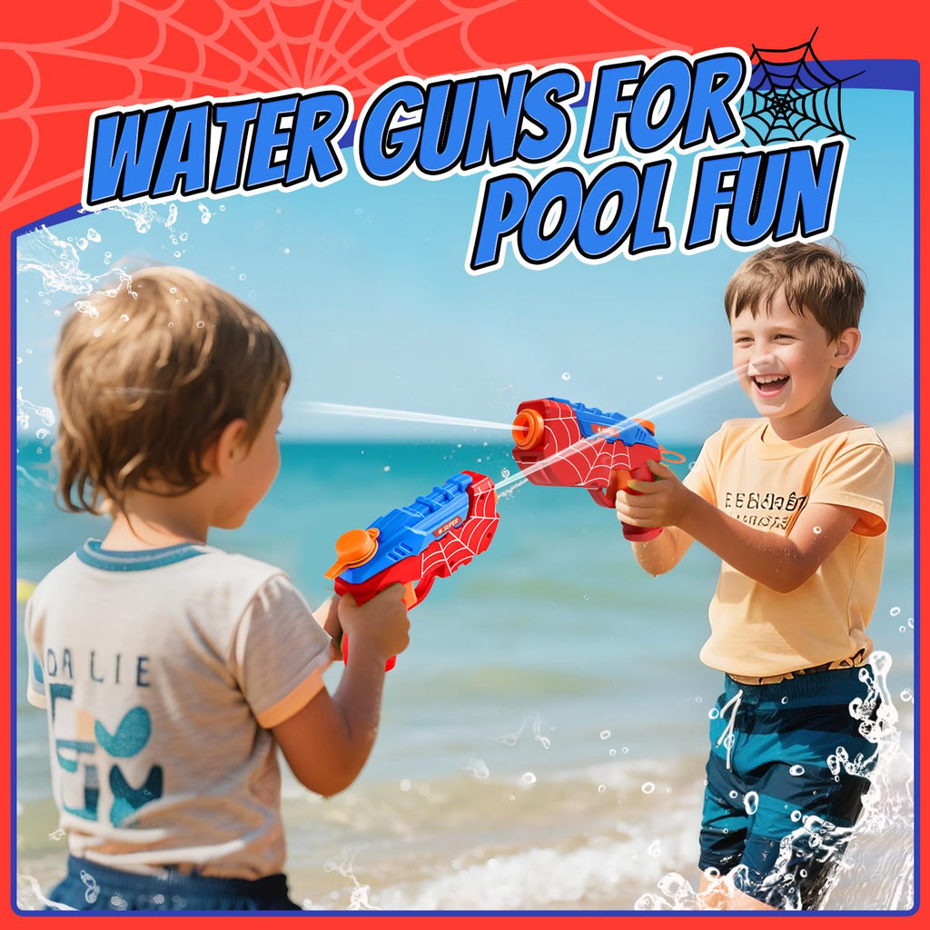 Kinayue 2 Pack Water Guns for Kids – Manual Squirt Pistols for Pool, Beach & Outdoor Fun