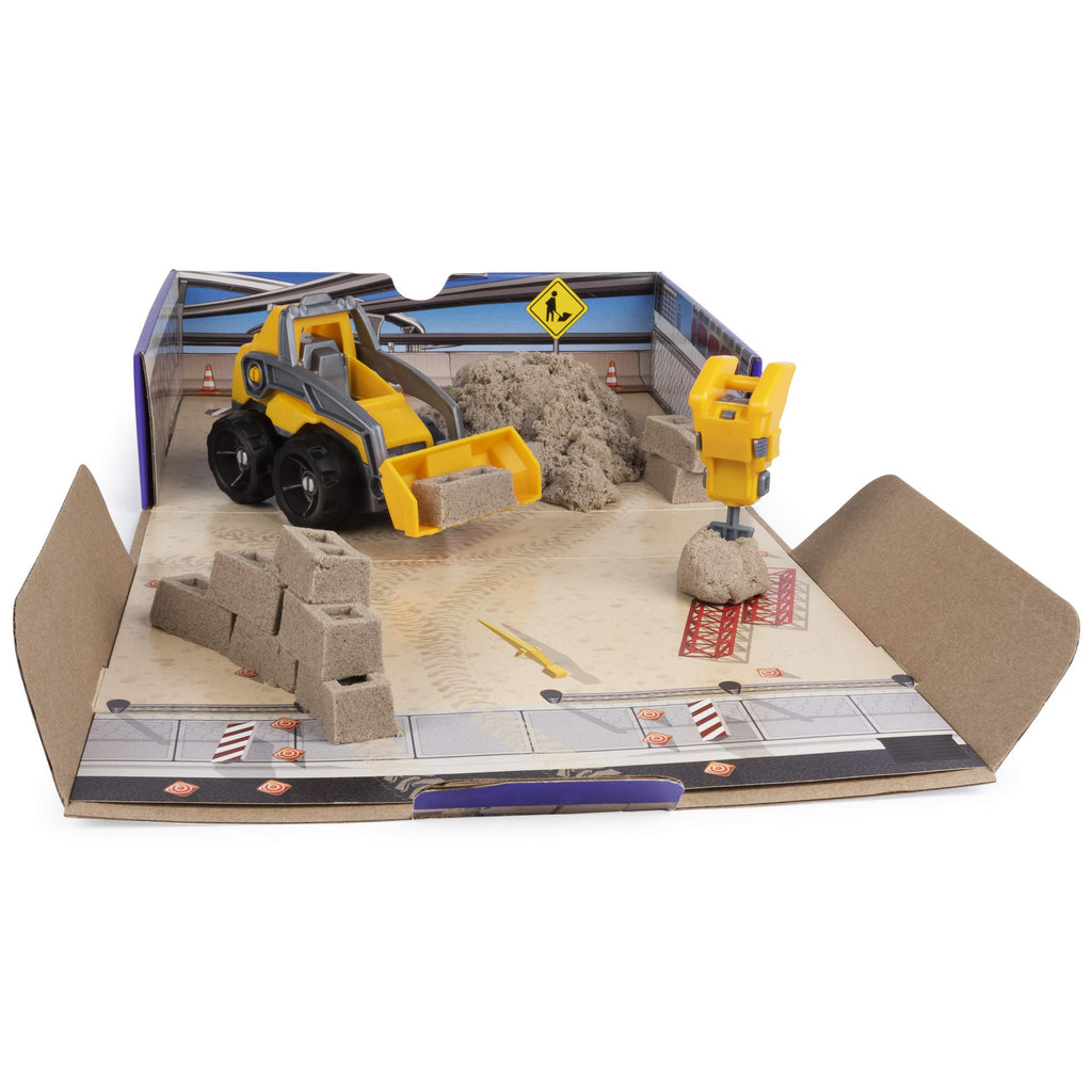 Kinetic Sand Dig N' Demolish Playset - 1lb Brown Sand with 2-in-1 Truck for Kids Ages 5+