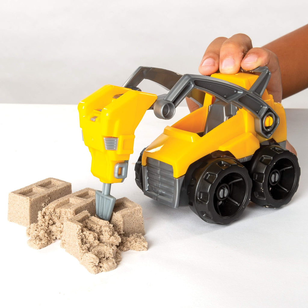 Kinetic Sand Dig N' Demolish Playset - 1lb Brown Sand with 2-in-1 Truck for Kids Ages 5+