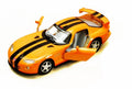 KiNSMART 1:36 Dodge Viper GTR-S Die Cast Model - Orange Pullback Race Car (5 inch)