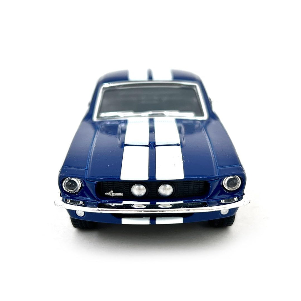 KiNSMART 1967 Shelby GT500 1:38 Die-Cast Model – Blue, Pullback Action, Opening Doors
