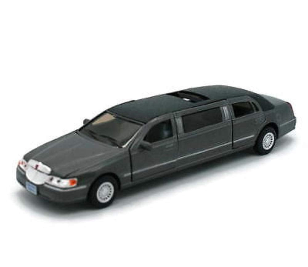 KiNSMART 1999 Lincoln Town Car Black Stretch Limousine 1:38 Die-Cast Model