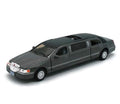 KiNSMART 1999 Lincoln Town Car Black Stretch Limousine 1:38 Die-Cast Model