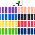 KISEER 240 Pack Colorful Foam Darts – Soft EVA Refill Ammo for Standard Blasters