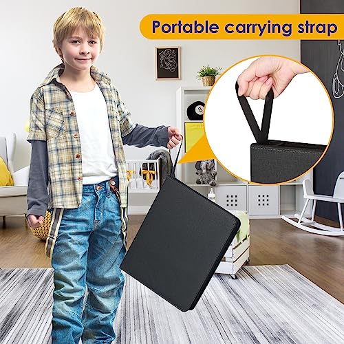 Kitoyz 900-Pocket Card Binder – Black PU Leather Album for Trading Cards, Sports Cards, and More