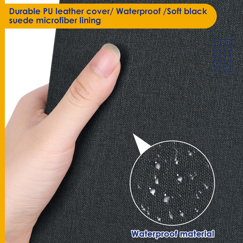 Kitoyz 900-Pocket Card Binder – Black PU Leather Album for Trading Cards, Sports Cards, and More