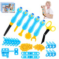 Kizmore 122-Piece Cardboard Construction Tool Set for Kids – Reusable Safe Tools, STEM Building Toys for Boys Girls Ages 5+
