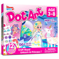 Klever Kits Princess Dot Art Kit – 12 Scenes, Over 1,180 Stickers, Mess-Free Craft for Toddlers 3-7