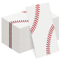 Kochorie 96-Piece Baseball Paper Napkins for Sports Birthday Parties - Red, 7.8x4.3 Inches Folded