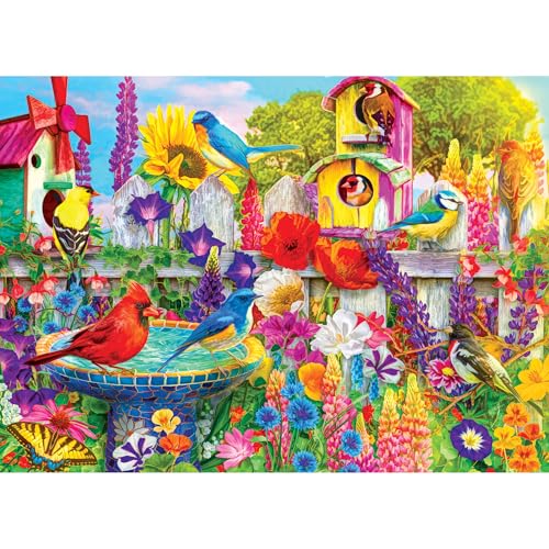 Kodak Premium 1000-Piece Jigsaw Puzzle – Bird Bath Garden by Lars Stewart