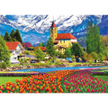 Kodak Premium 1000-Piece Jigsaw Puzzle – Brienz Town and Flowers, Switzerland