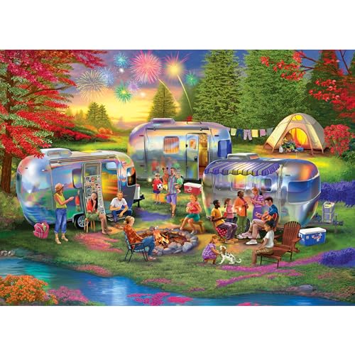 Kodak Premium 1000-Piece Jigsaw Puzzle – Shiny Happy Campers by RoseArt