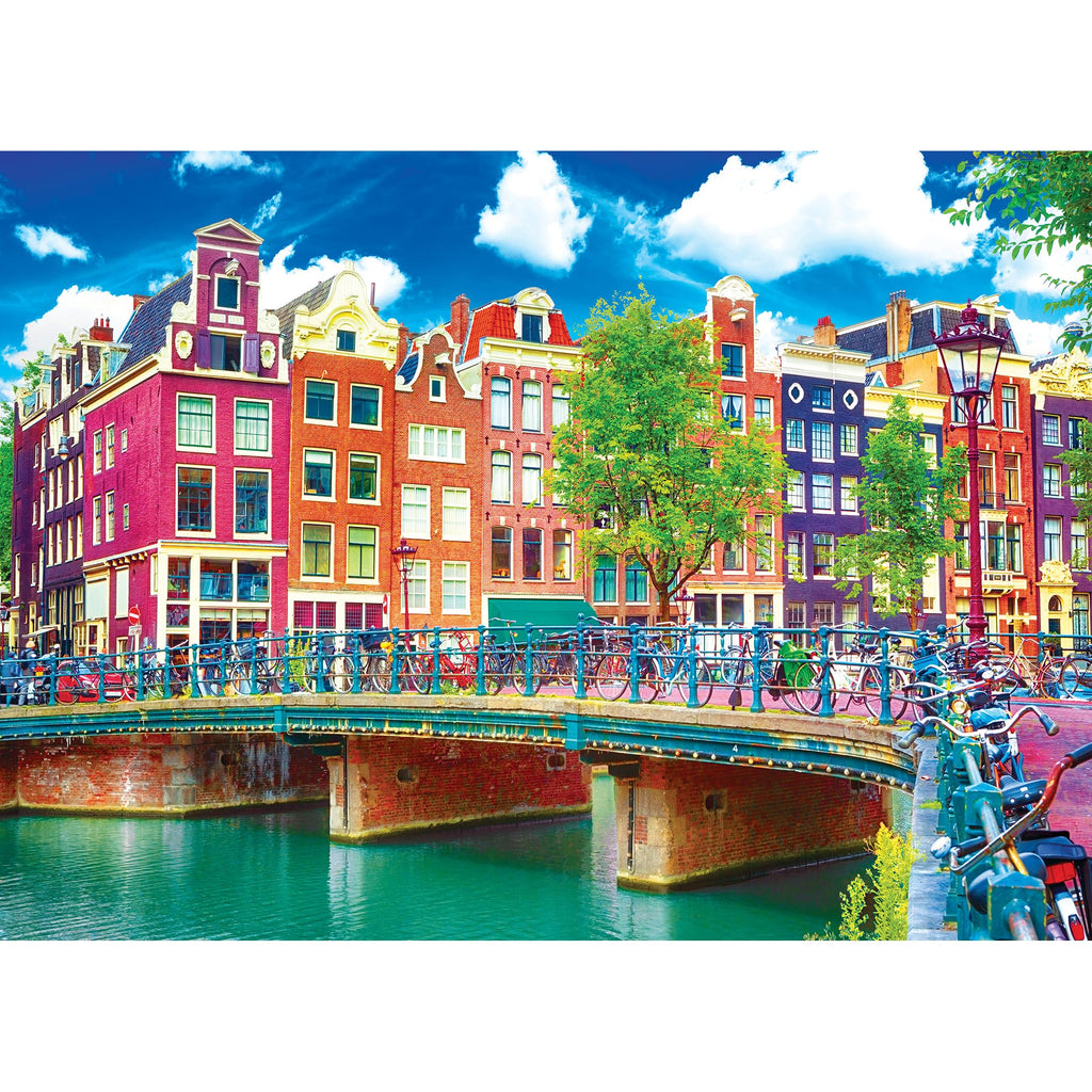 Kodak Premium Amsterdam Canal Waterfront 1000-Piece Jigsaw Puzzle by RoseArt