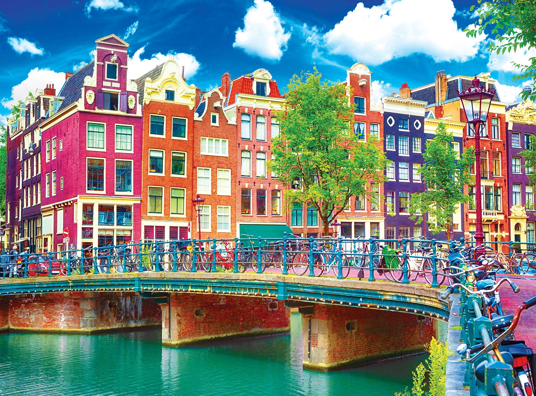Kodak Premium Amsterdam Canal Waterfront 1000-Piece Jigsaw Puzzle by RoseArt