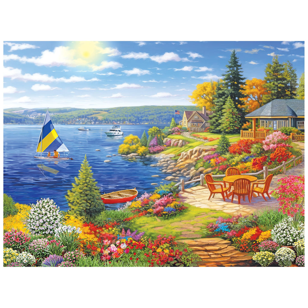 Kodak Premium Lakeshore Living 350-Piece Jigsaw Puzzle by RoseArt, 24x18 Inch