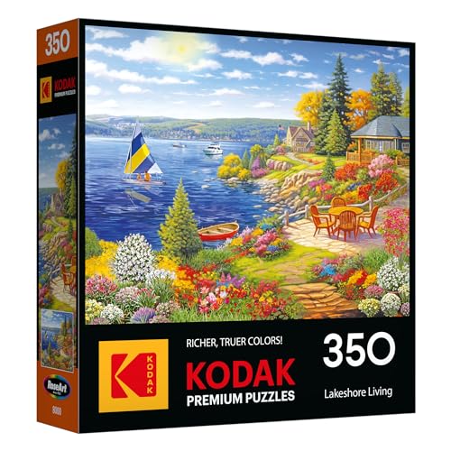 Kodak Premium Lakeshore Living 350-Piece Jigsaw Puzzle by RoseArt, 24x18 Inch