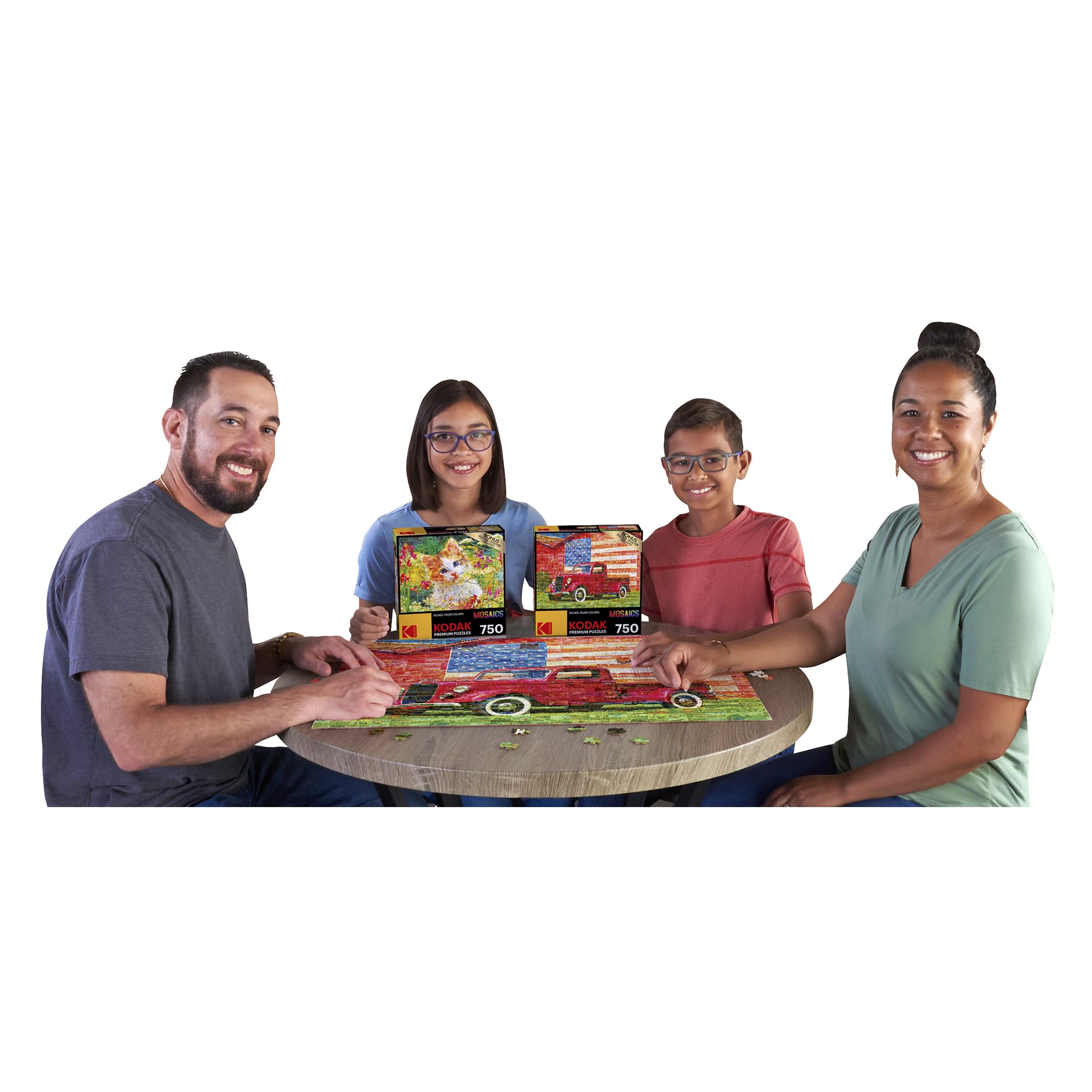 Kodak Premium Mosaics 750-Piece Jigsaw Puzzle – American Pickup Truck by RoseArt