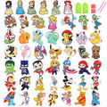 KOJEFCV 48-Pack Cartoon Diamond Art Sticker Kits for Kids – Gem Mosaic Stickers Ages 4-12