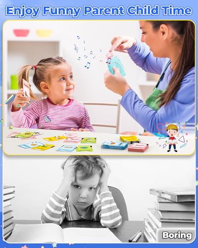 KOKODI Talking Flash Cards for Toddlers 2-5 – 224 Sight Words, Speech Therapy Toy, Autism Sensory Learning, No Screen Required