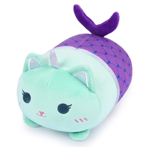 KOPHINYE 8-Inch Mermaid Cat Stuffed Animal – Soft Plush Toy for Kids, Girls, Boys