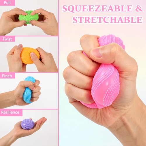 KOSIMI Purple Fuzz Ball Squishy Stress Ball – Soft Fidget Toy for Anxiety Relief