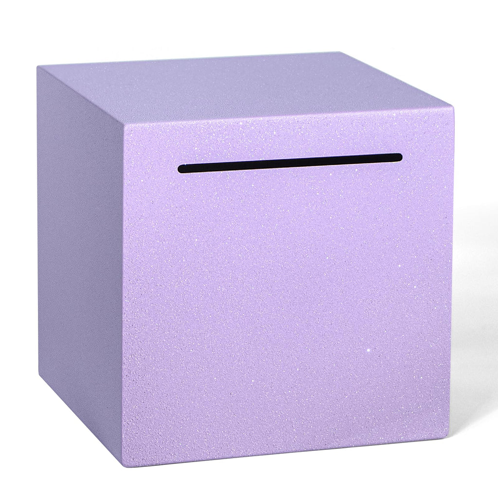 Kozsort Unbreakable Stainless Steel Piggy Bank for Adults – Must Break to Open, Purple 4.72-Inch