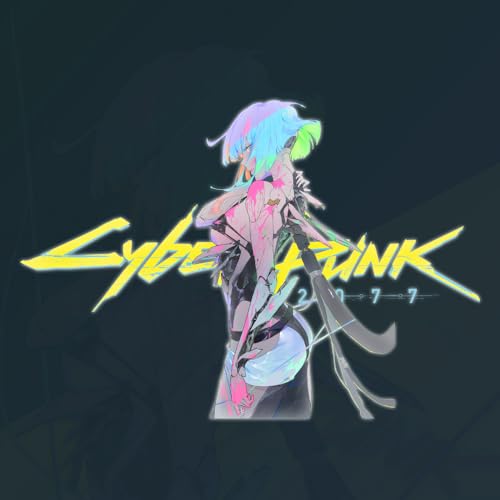 KOZUKI Cyberpunk Edgerunners Lucy Reflective Vinyl Decal – Waterproof, Removable, 8x3 inches