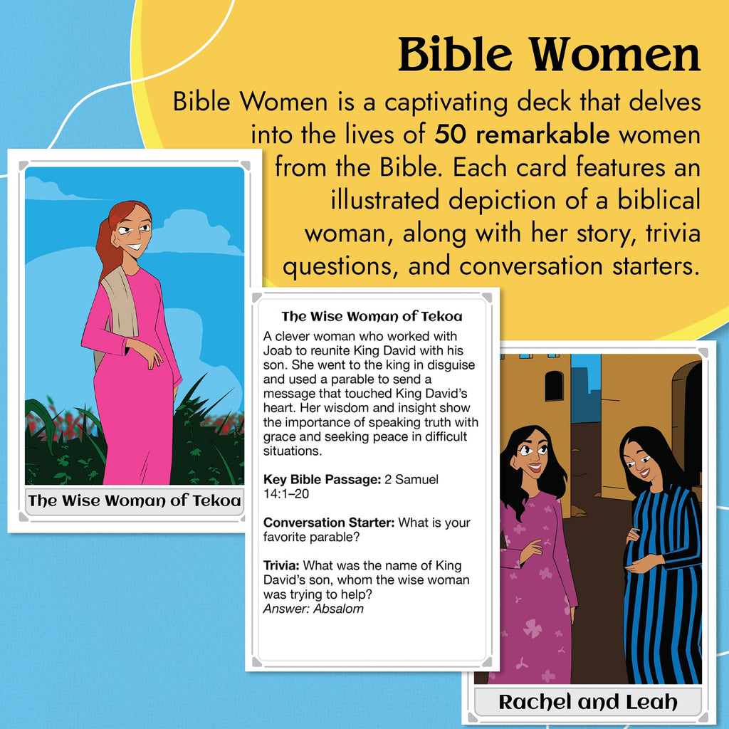 Kulture Games Bible Women – Christian Card Game with 50 Bible Stories, Trivia & Matching Game