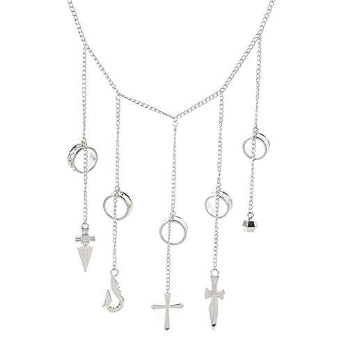 Kurapika Judgement Hand Chain Bracelet – HXH Cosplay Jewelry with 5 Finger Rings