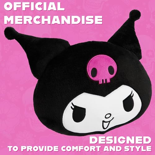 Kuromi Plush Cushion Pillow - 12.4x11 Inch Sanrio Kawaii Throw Pillow by Get Trend