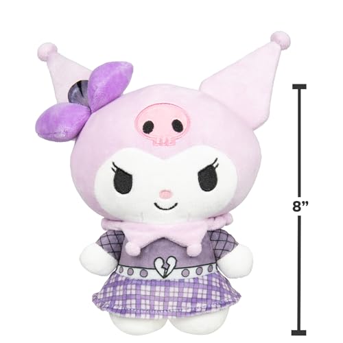 Kuromi Punks Plush (8 inches) - Jazwares Sanrio Hello Kitty and Friends Series 2, Officially Licensed, Ages 6+