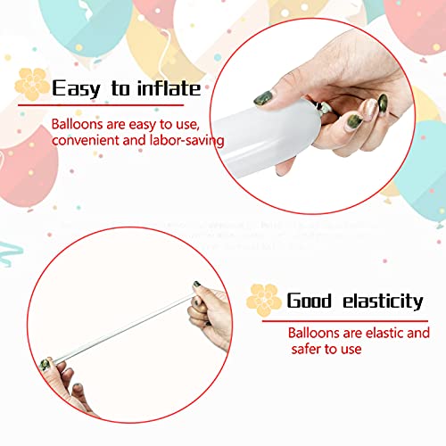 KUULBELA 260 Clear Latex Balloons – 100 Pack for Animal Balloons & Party Decor
