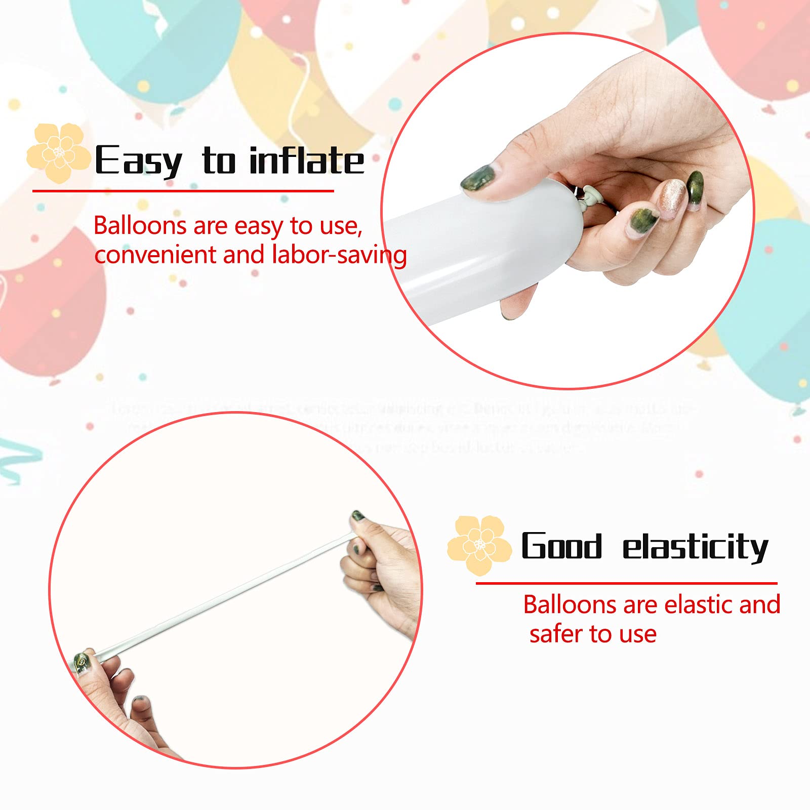 KUULBELA 260 Clear Latex Balloons – 100 Pack for Animal Balloons & Party Decor