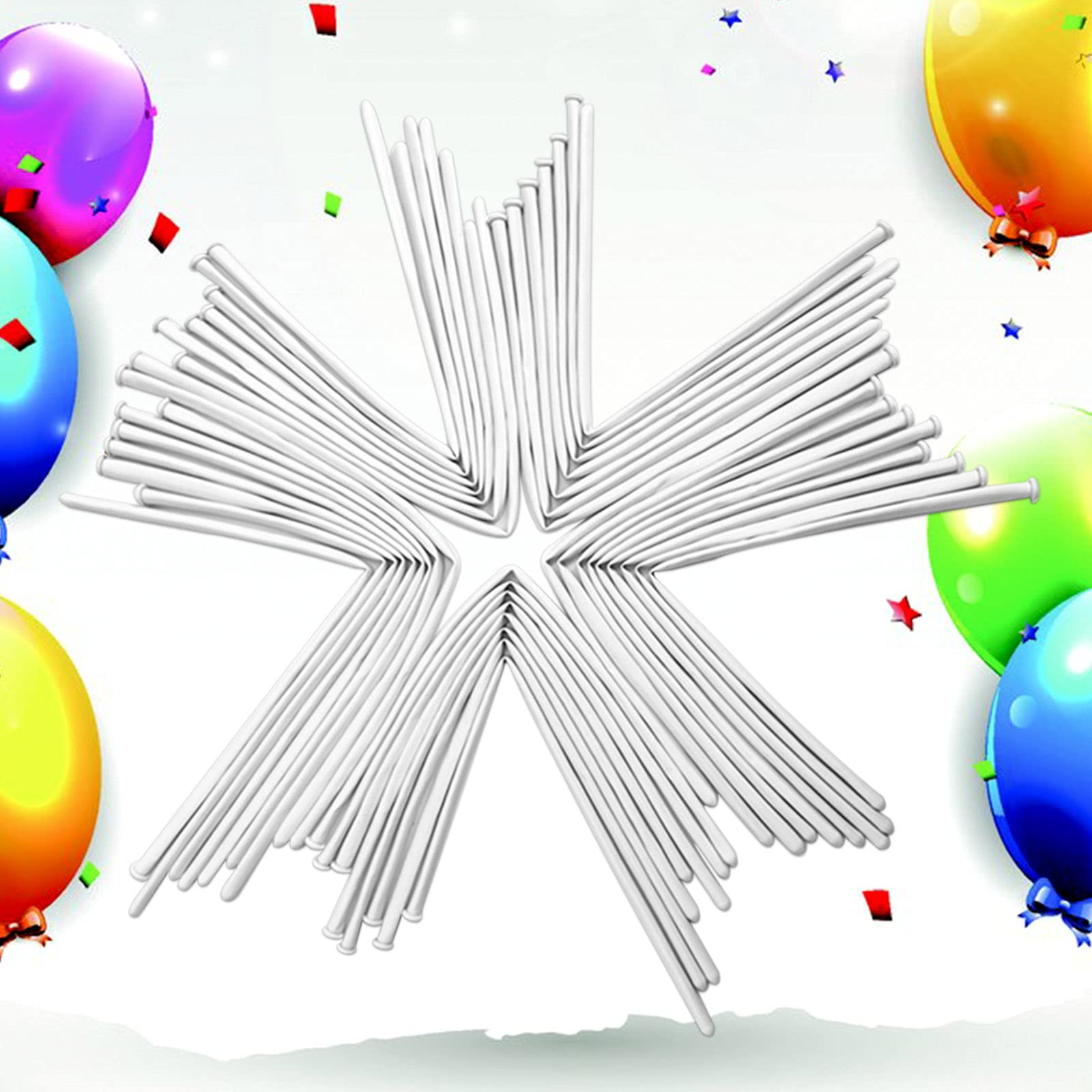 KUULBELA 260 Clear Latex Balloons – 100 Pack for Animal Balloons & Party Decor