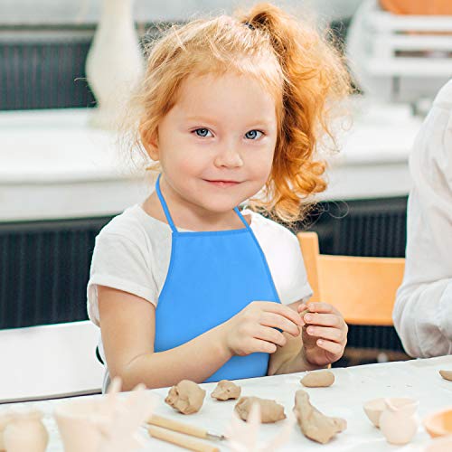 KUUQA Kids Aprons Bulk Pack - Non-Woven Art Smocks for Painting, Cooking & Classroom Activities (16-40 Pieces)