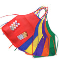 KUUQA Kids Art Apron Bulk - Non-Woven Smock with Pockets, BPA Free, Ages 3-7
