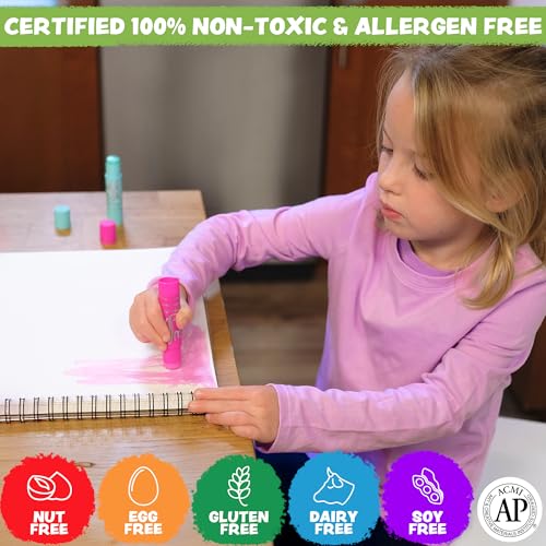 Kwik Stix Cuties: 12 Kawaii Washable Paint Sticks – Non-Toxic, Quick-Drying Solid Tempera for Kids