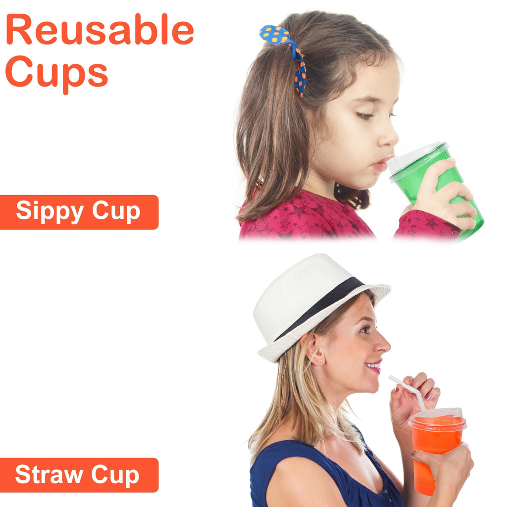 L LIKED 12 oz Sippy Cups 20-Pack: Spill-Proof, BPA-Free, Assorted Colors