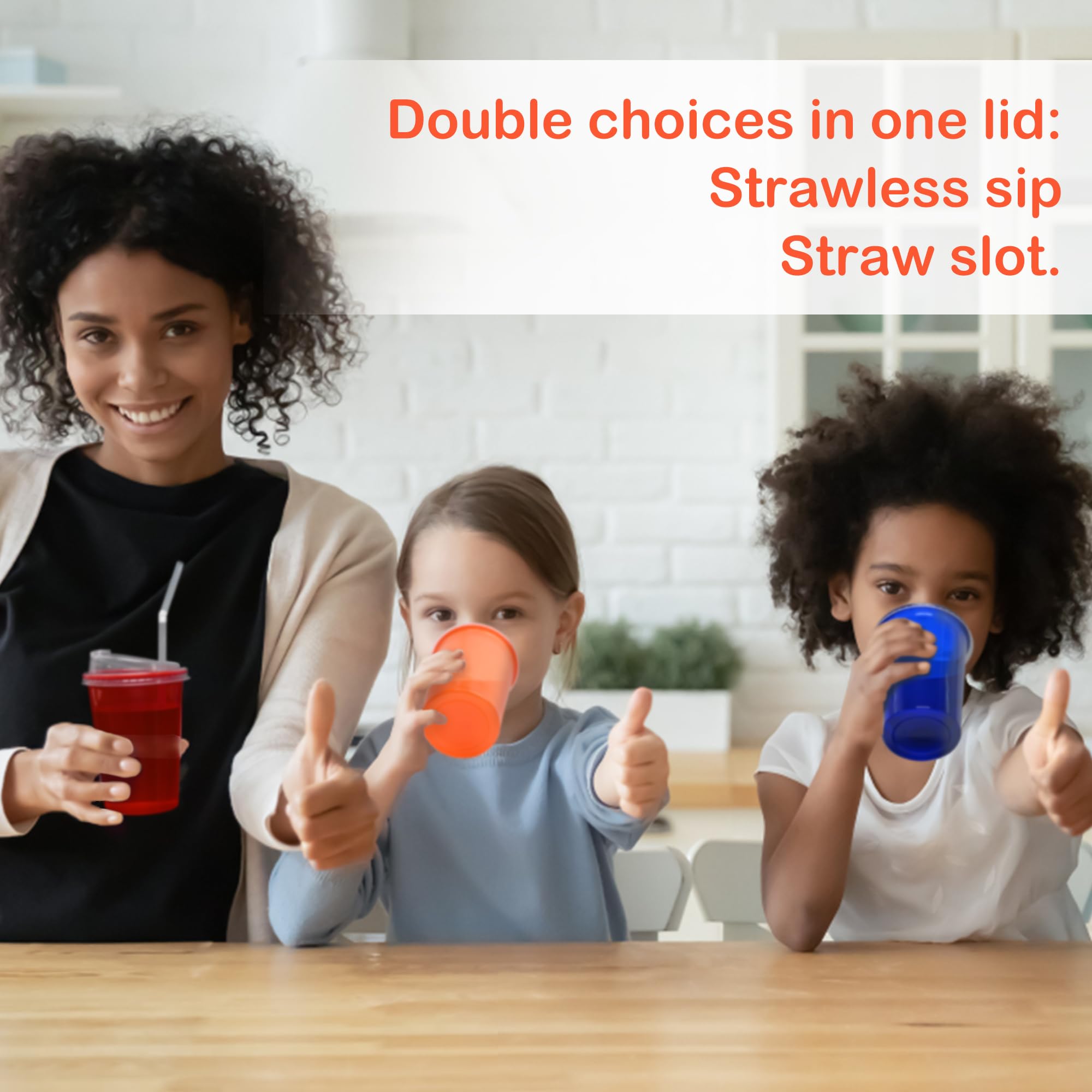 L LIKED 12 oz Sippy Cups 20-Pack: Spill-Proof, BPA-Free, Assorted Colors