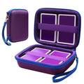 L LTGEM 300+ Card Game Case - Purple, Hard EVA, Fits Pokemon UNO Phase 10 and More (Case Only)